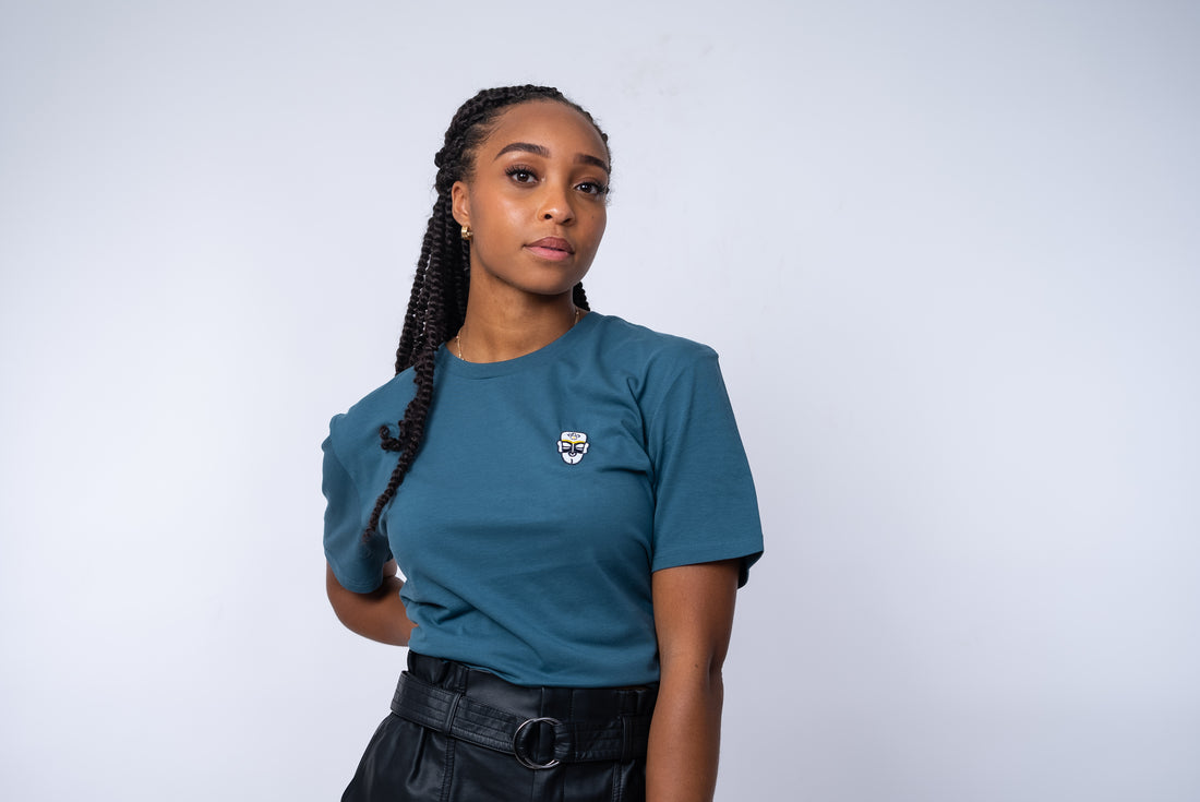 Unisex-T-Shirt in Blau